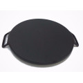 Pre-sazonado plancha de hierro fundido / Pan de pizza, 14 &quot;, negro